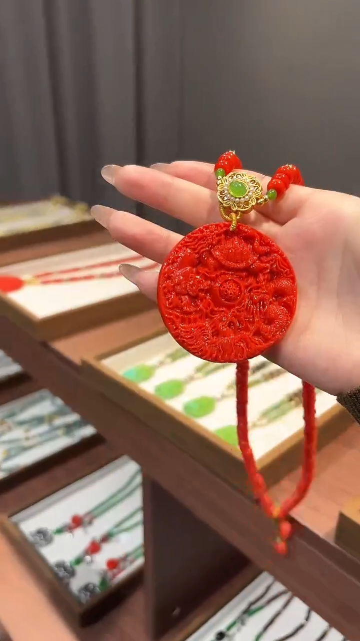 颈饰未镶嵌南红玛瑙DIY款M783