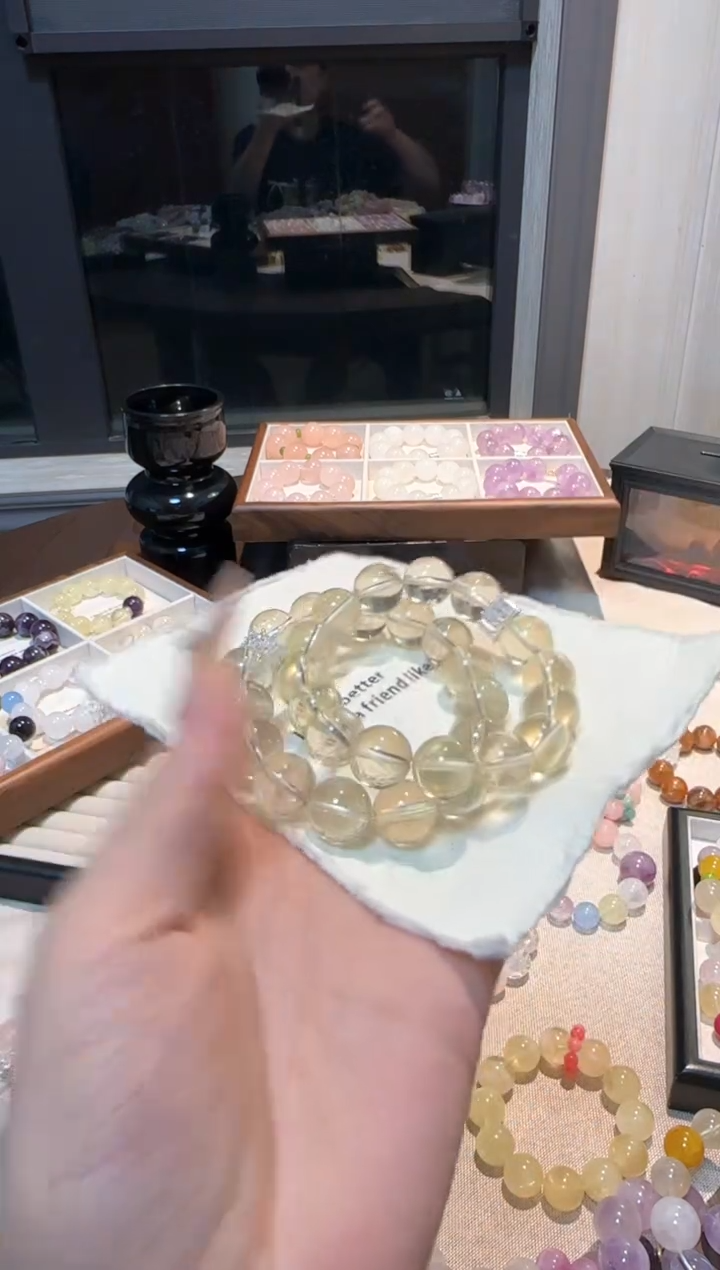 未镶嵌手串水晶巴西黄