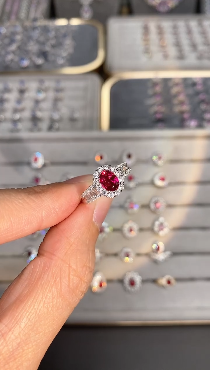 【闪购商品】红宝石戒指18K金镶嵌1.07ct/喜迎财神专属价