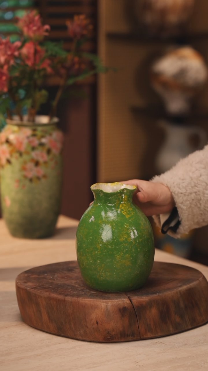 【闪购商品】陶瓷景德镇设计师手作花器摆件侘寂风