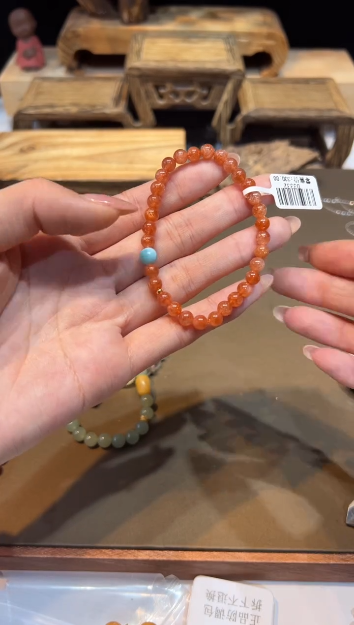 未镶嵌手链长石手饰@@D3332