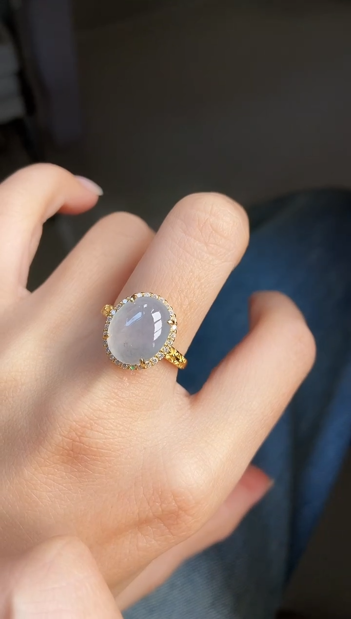 银S925镶嵌戒指翡翠12