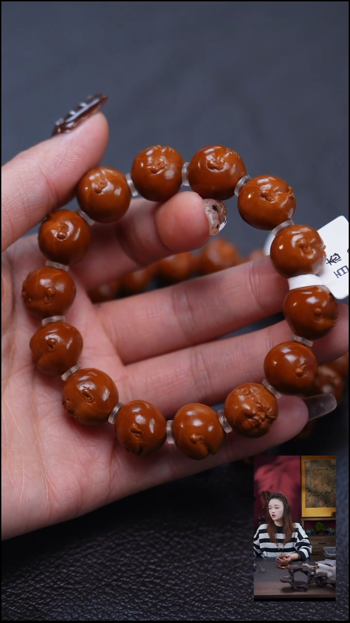 手串/手链橄榄核张*口 橄榄核