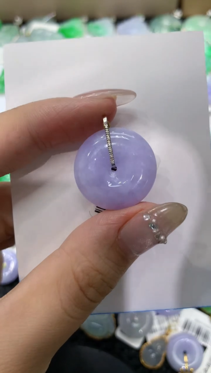 【闪购商品】翡翠颈饰18K金镶嵌222222222