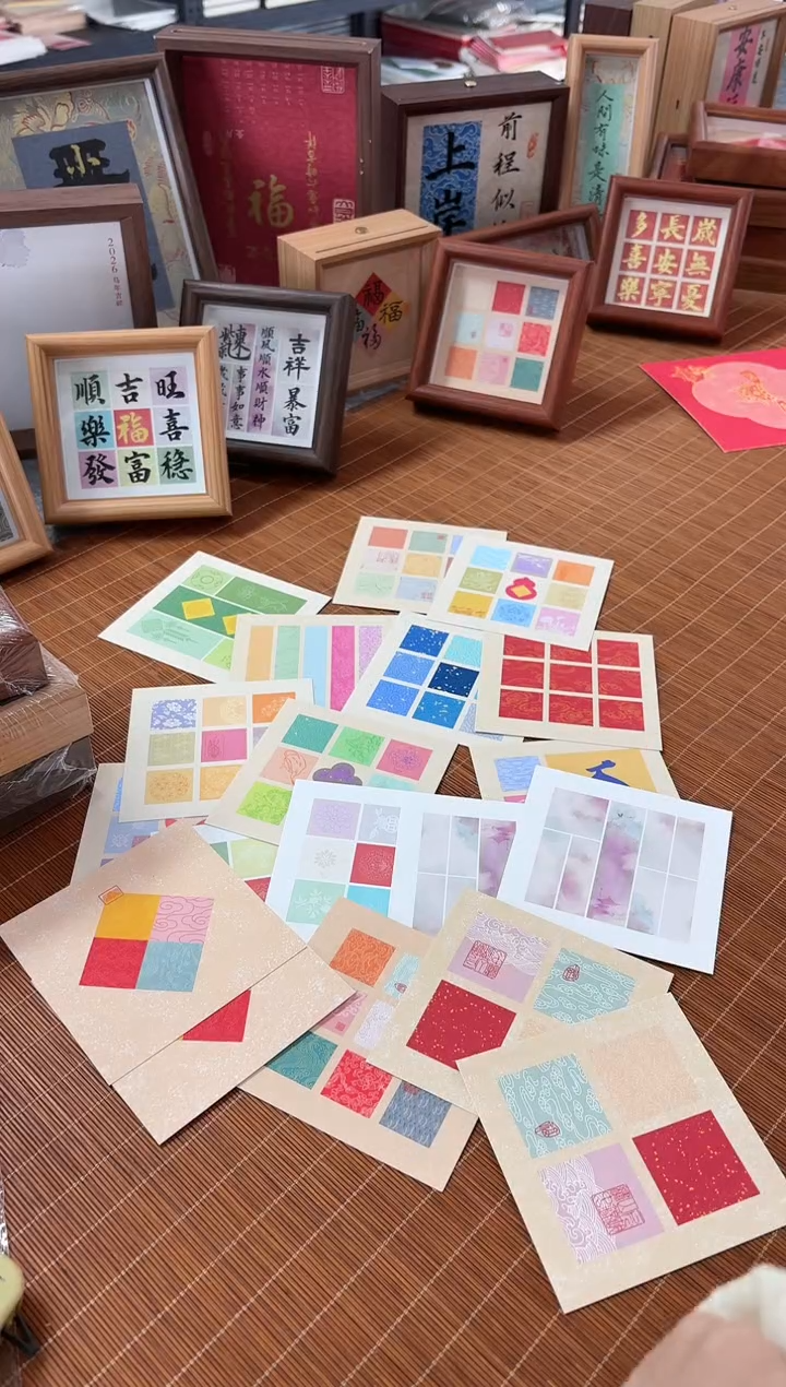 20张混搭4寸加厚文创卡纸