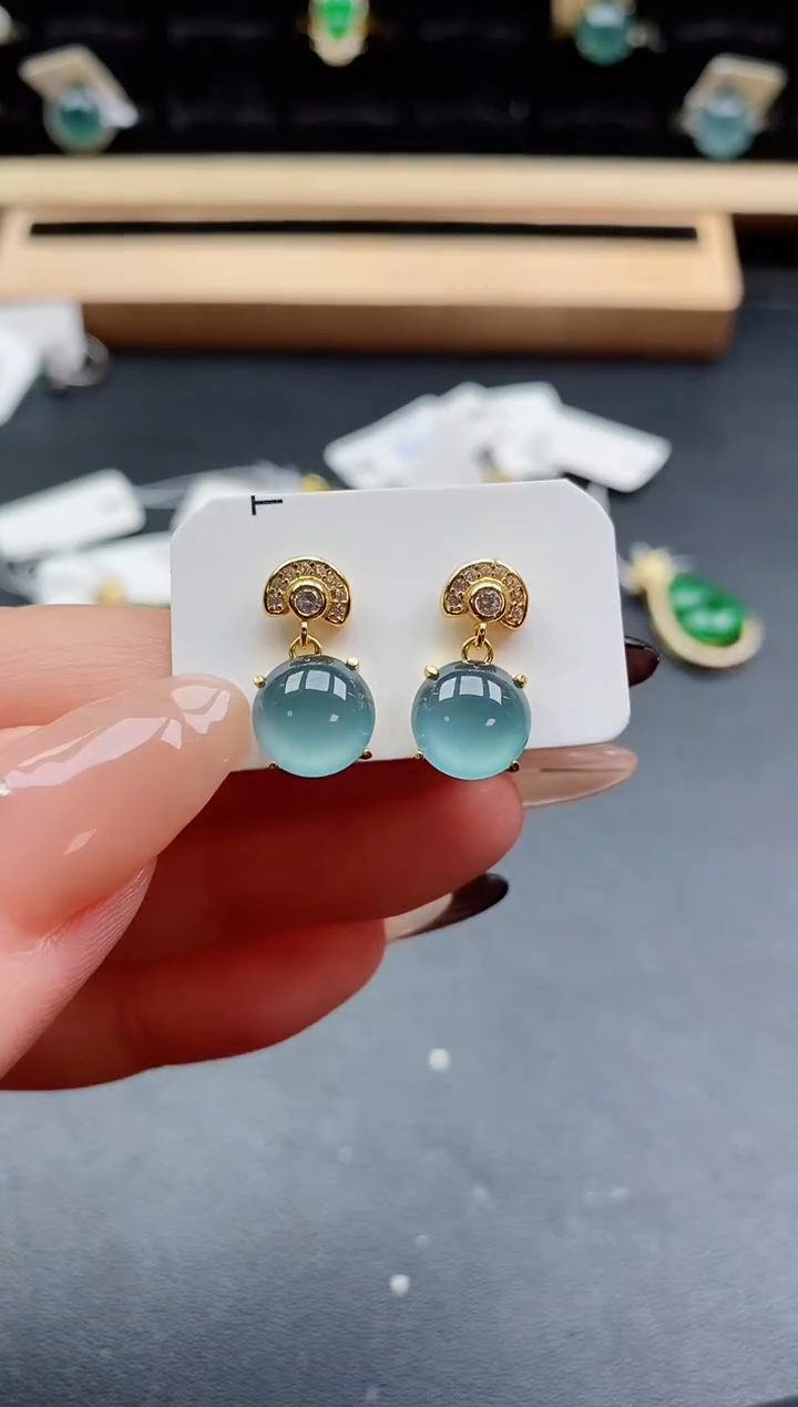 银S925镶嵌戒指翡翠1