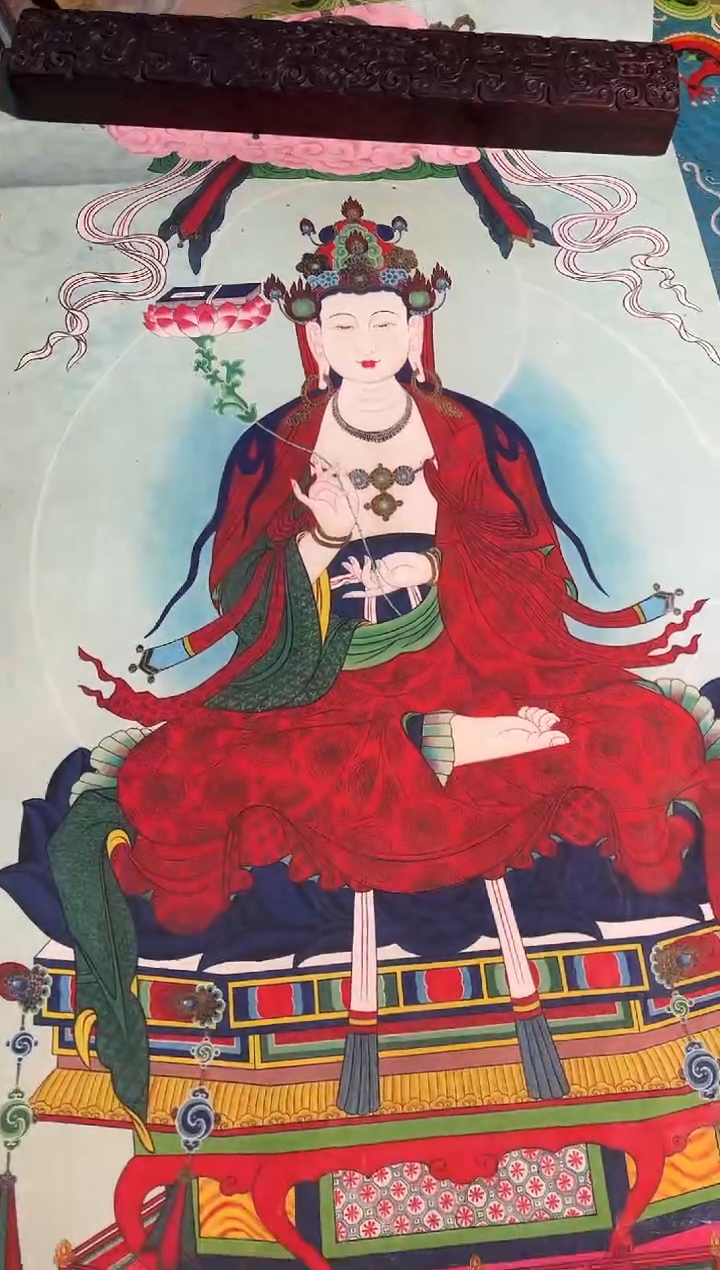 卷轴画曦曦的唐卡tk160