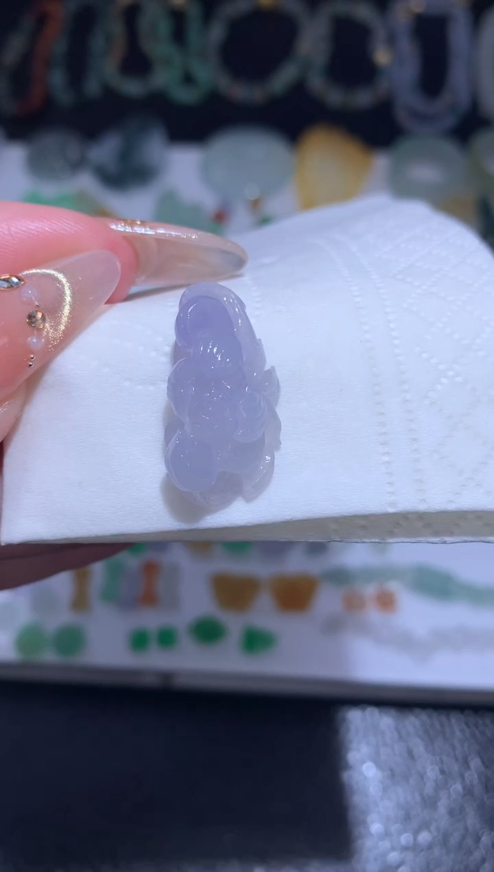 未镶嵌定制翡翠莲花