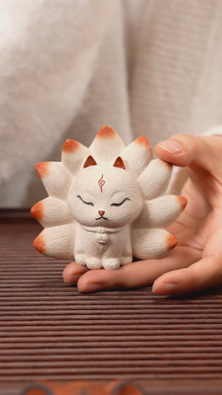 【闪购商品】紫砂茶宠小九尾狐