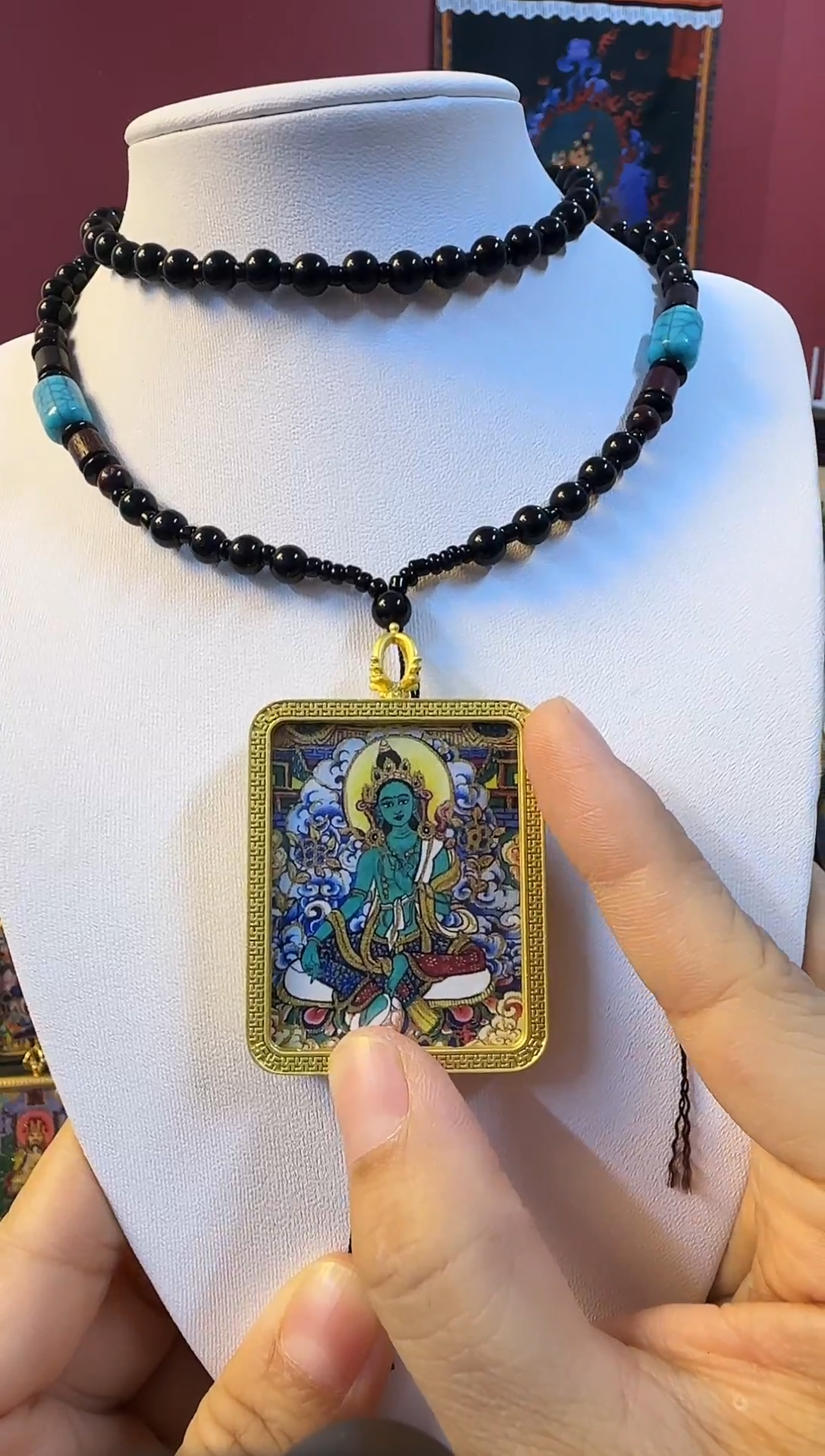 吊坠合金绿度母121