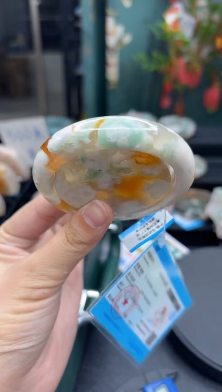 【闪购商品】石英质玉手镯未镶嵌905（56圈赠送镯心)