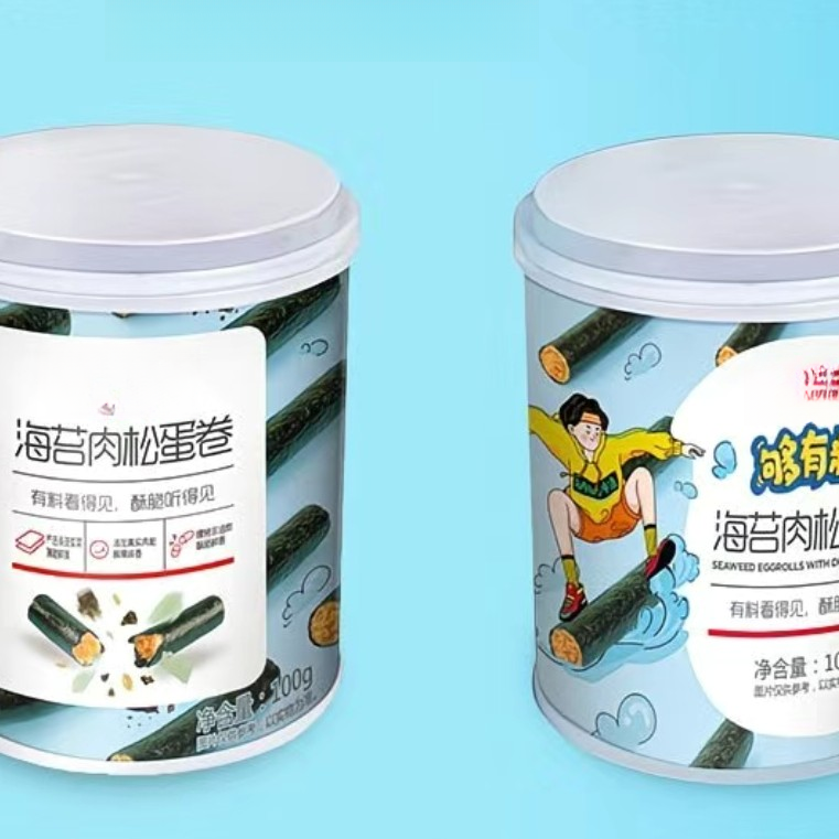 海苔肉松蛋卷每罐100g外包装不挑效期到26年6月