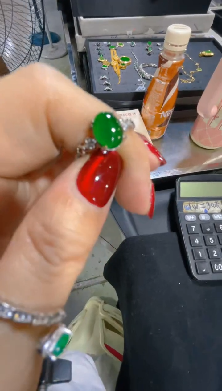 翡翠戒指未镶嵌天然A货翡翠（多样性发货拍一件发件）