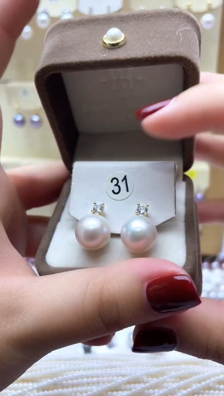【闪购商品】淡水珍珠耳饰银S925镶嵌1