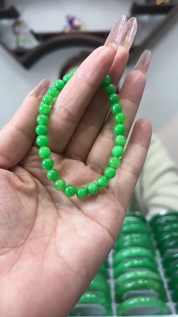 【闪购商品】翡翠手链未镶嵌闪15 手串