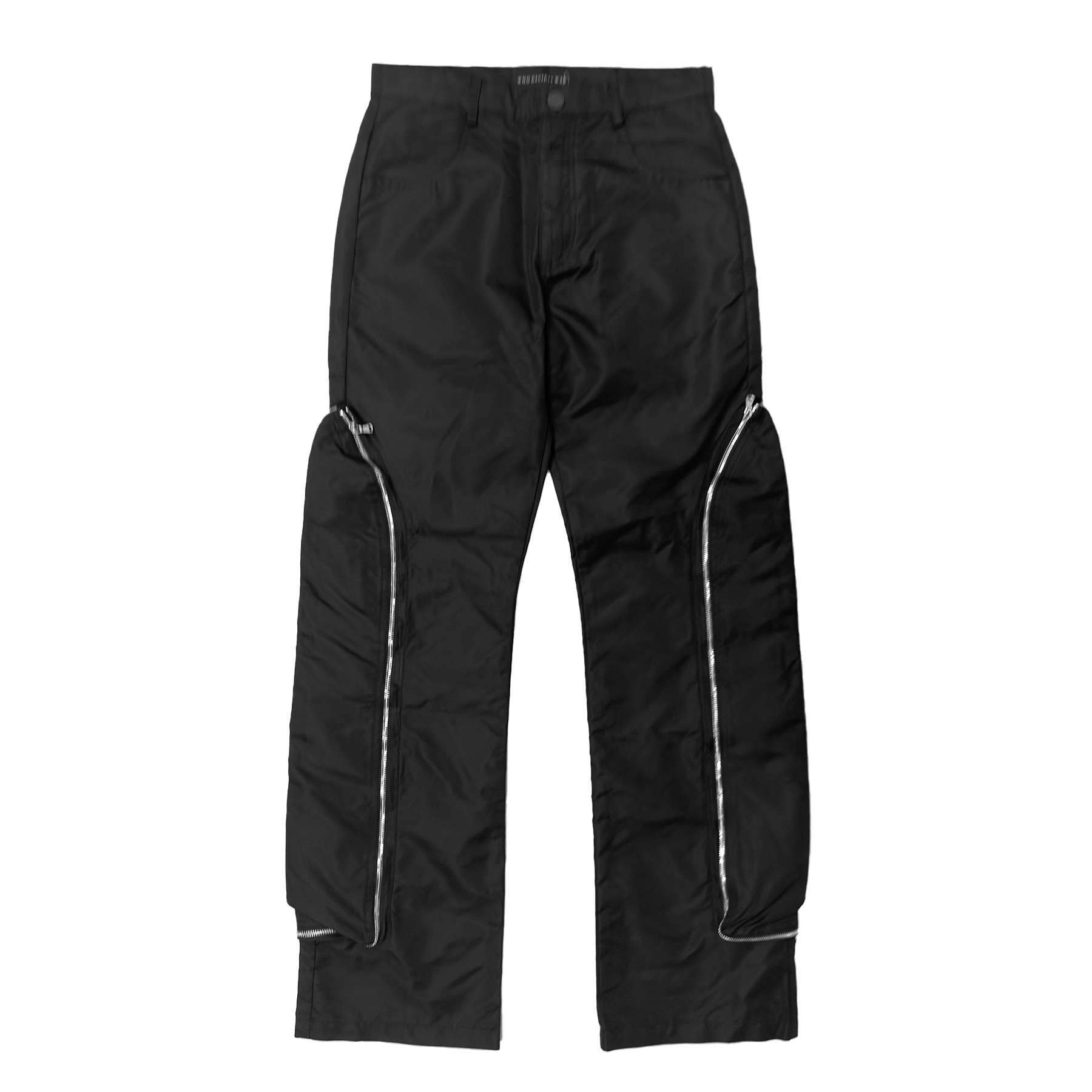 WHO DECIDES WAR 侧拉链休闲裤 黑色 