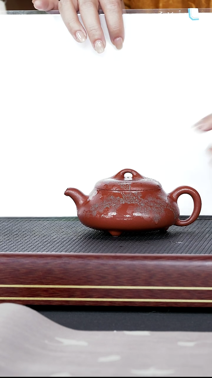 茶壶紫砂紫砂100 权寅陶记汉棠石瓢 沉香泥220 cc