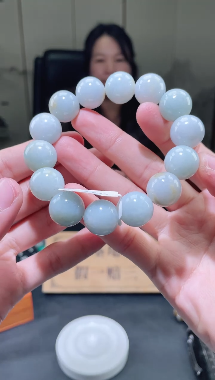 未镶嵌定制翡翠珠串 拍一发一