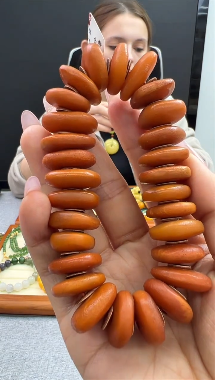 【闪购商品】琥珀手链未镶嵌678秒拍号