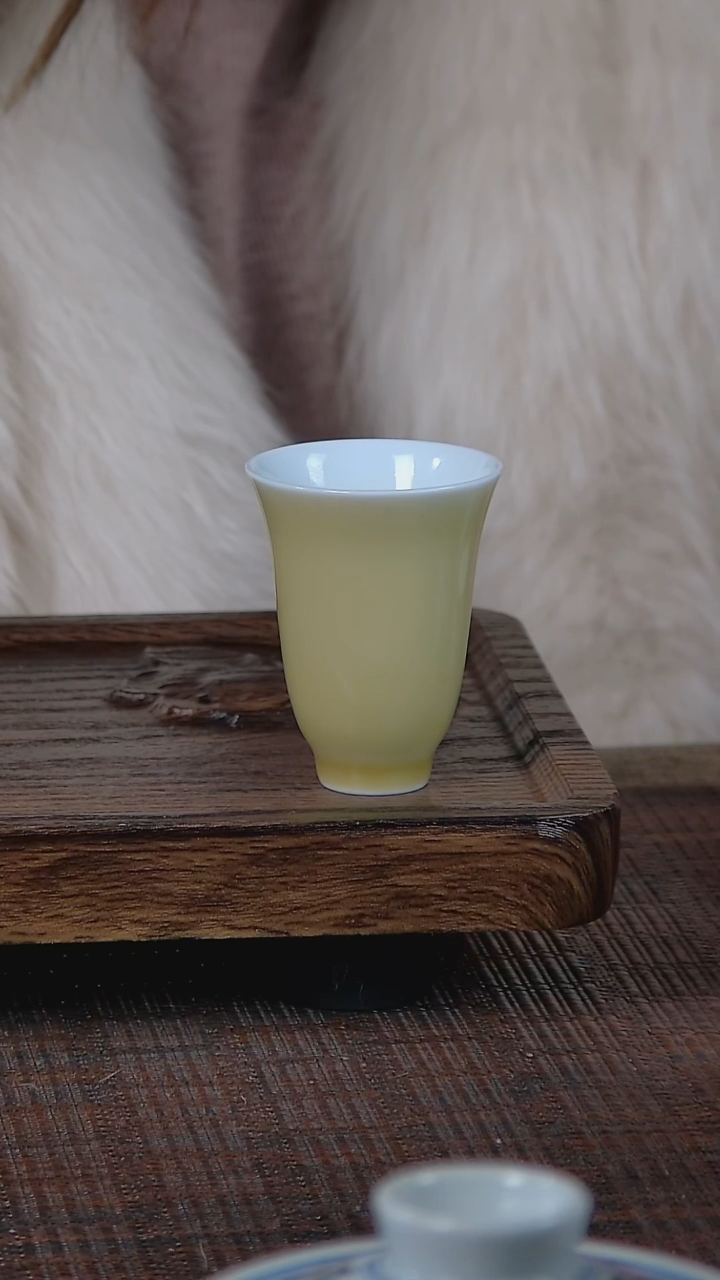 【闪购商品】折葵非器手工手绘黄闻香杯