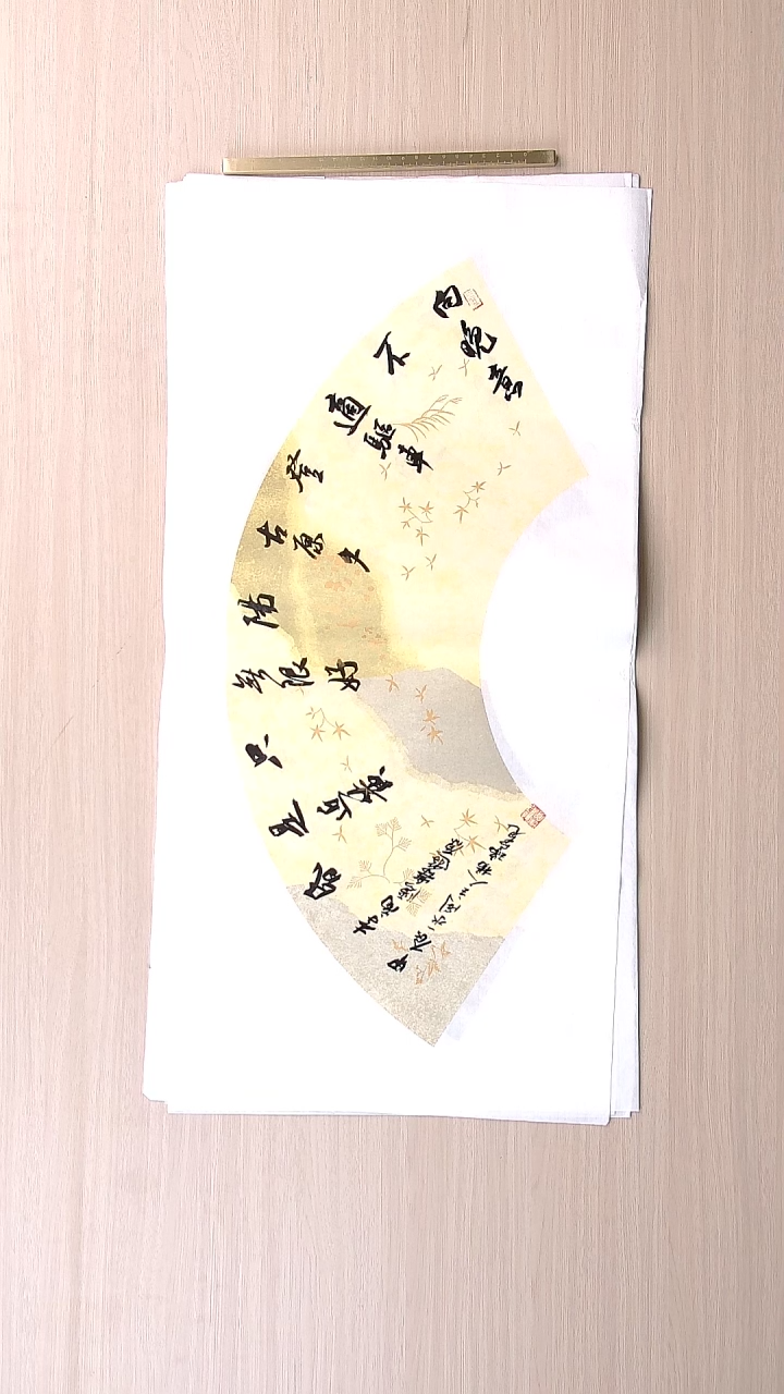 书法杨瑞宽 河南南阳68*34 扇面