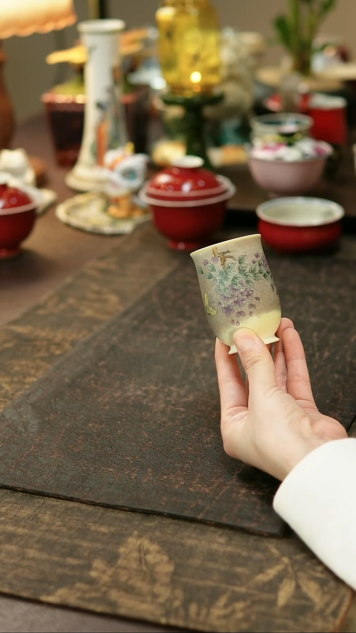 景德镇陶瓷杯碗柴烧多人