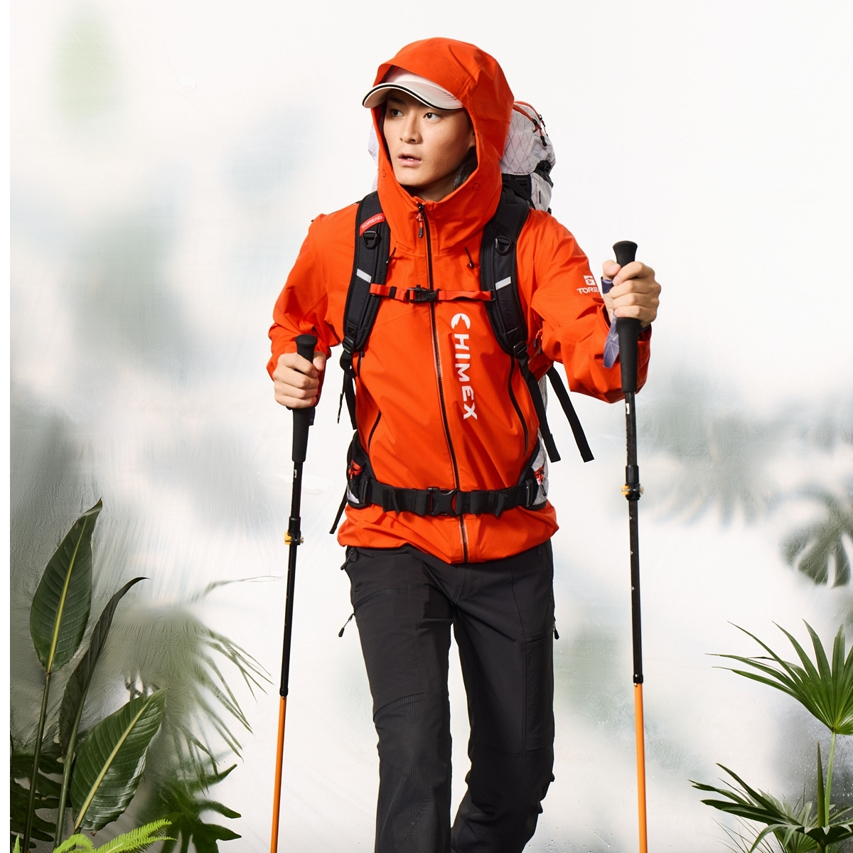 TOREAD/探路者碳纤维登山杖专业户外轻量登山手杖折叠伸缩拐杖