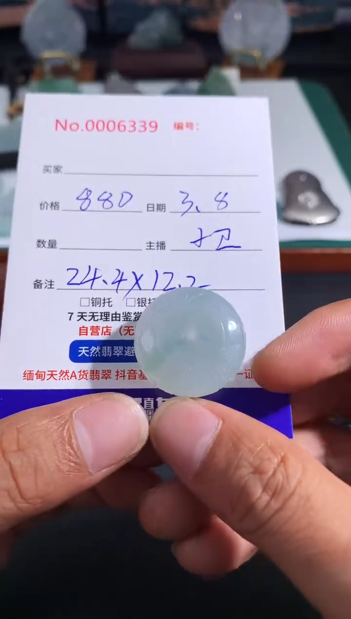 【闪购商品】翡翠颈饰未镶嵌平安扣