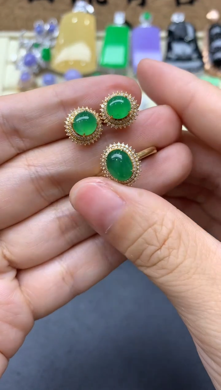 【闪购商品】翡翠颈饰18K金镶嵌419-中国好珍宝