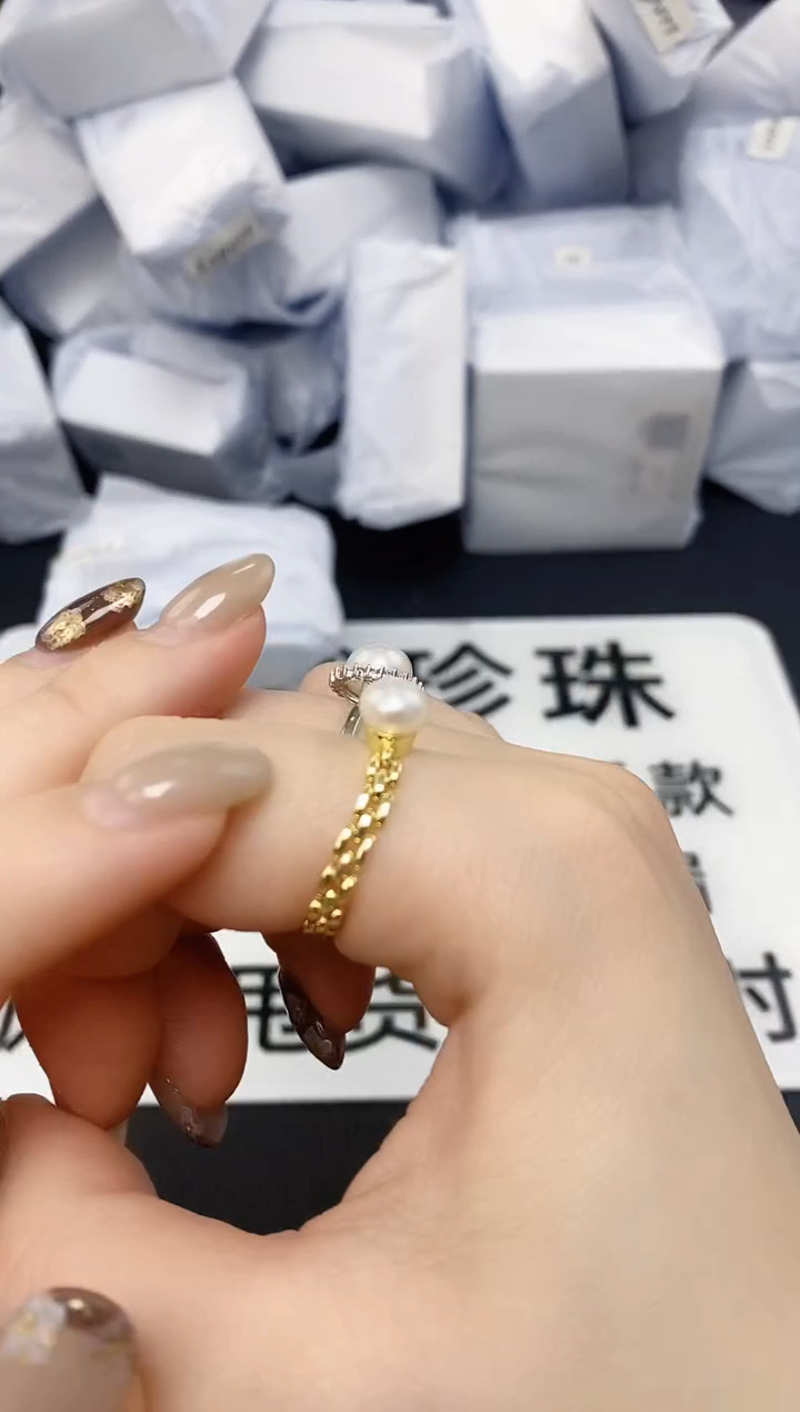 未镶嵌耳饰淡水珍珠JZ1023