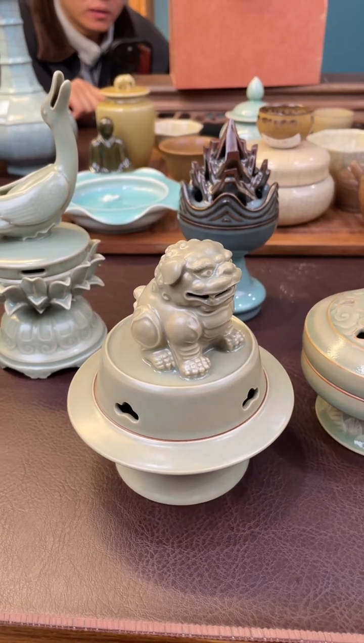 铁**月龙窑柴烧窑宝狮熏炉