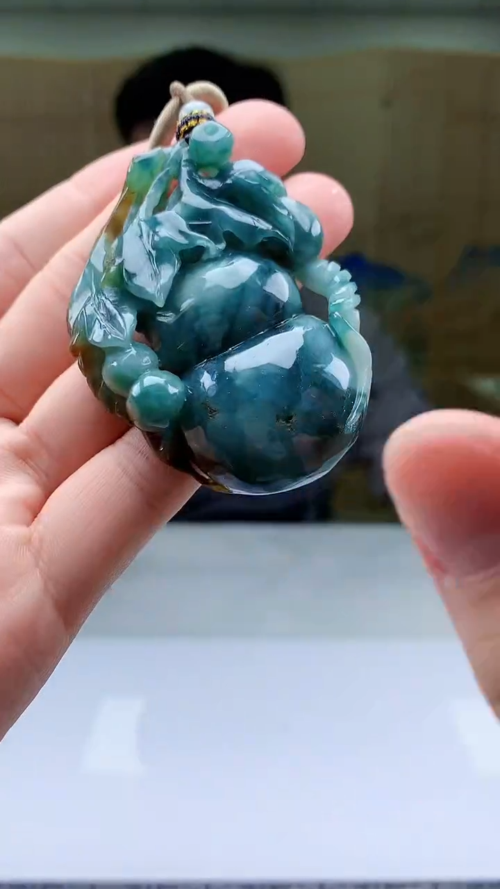 【闪购商品】定制翡翠未镶嵌4917bb-毛货挂件27