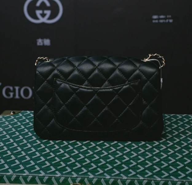 【六六高奢】2025新款时尚单肩手方胖子黑色921