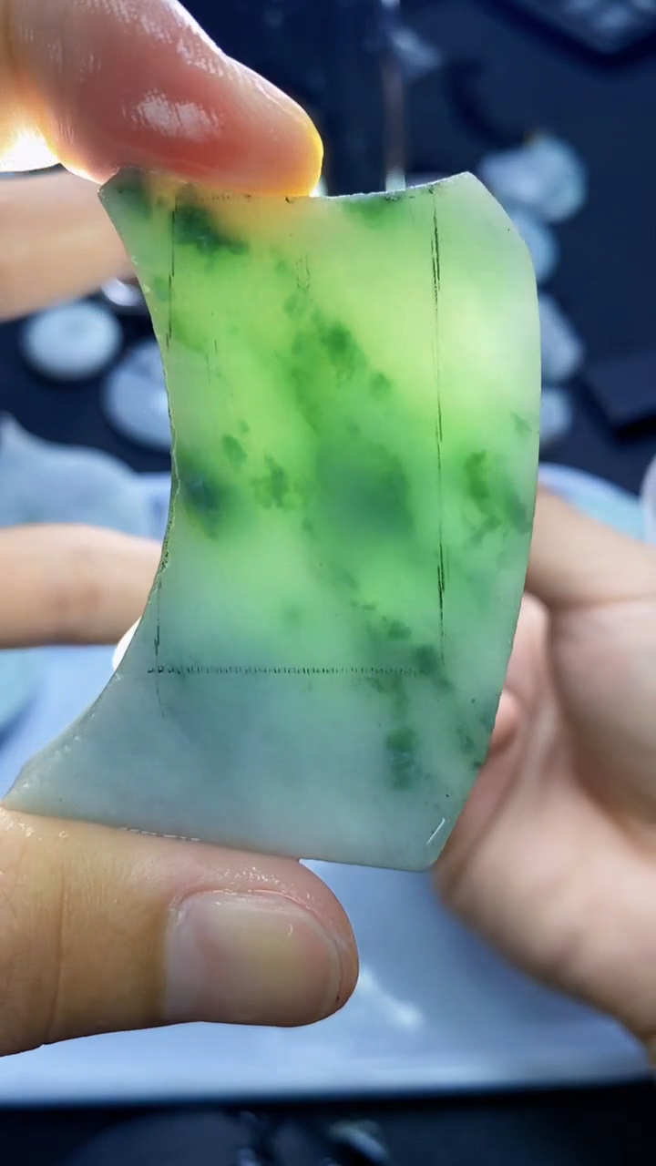 裸石翡翠天然缅甸A货【海】02