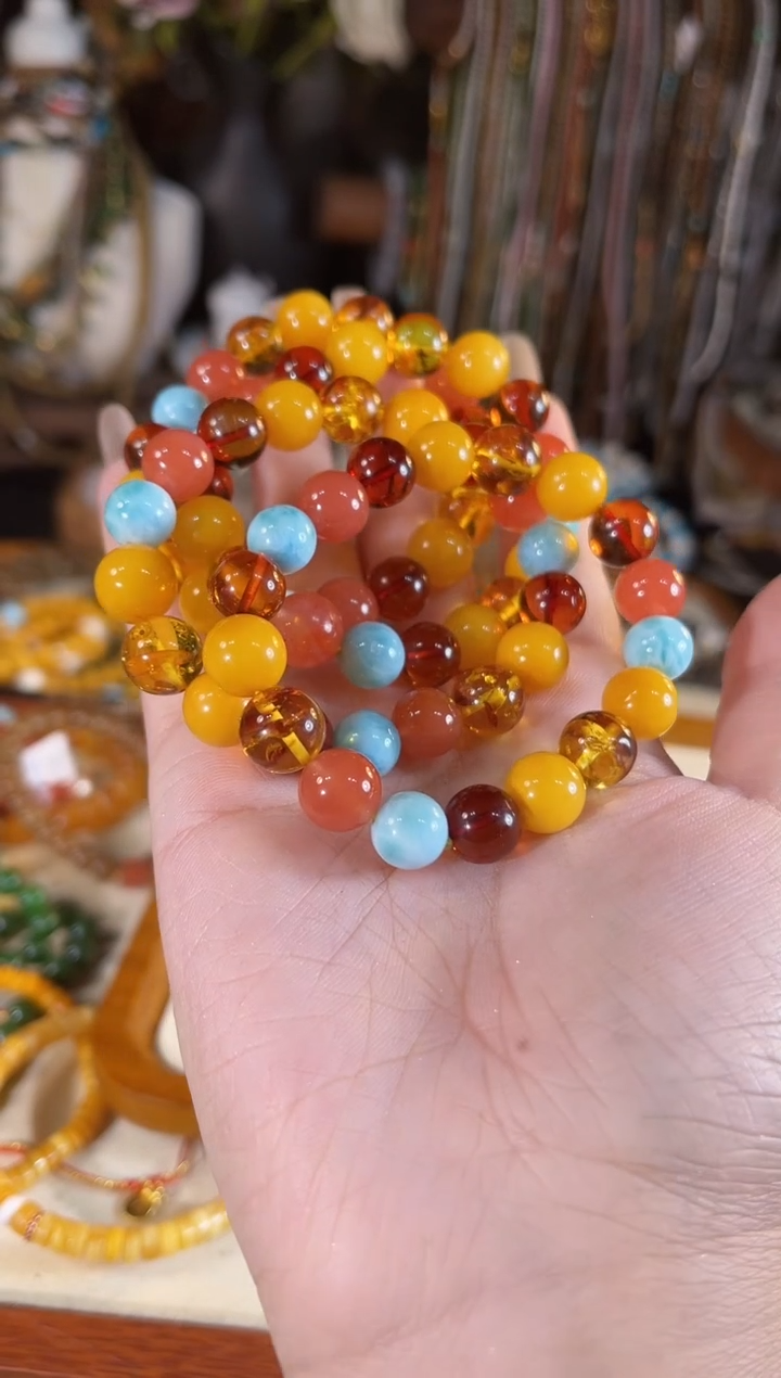 【闪购商品】蜜蜡手链未镶嵌多样性发货其一