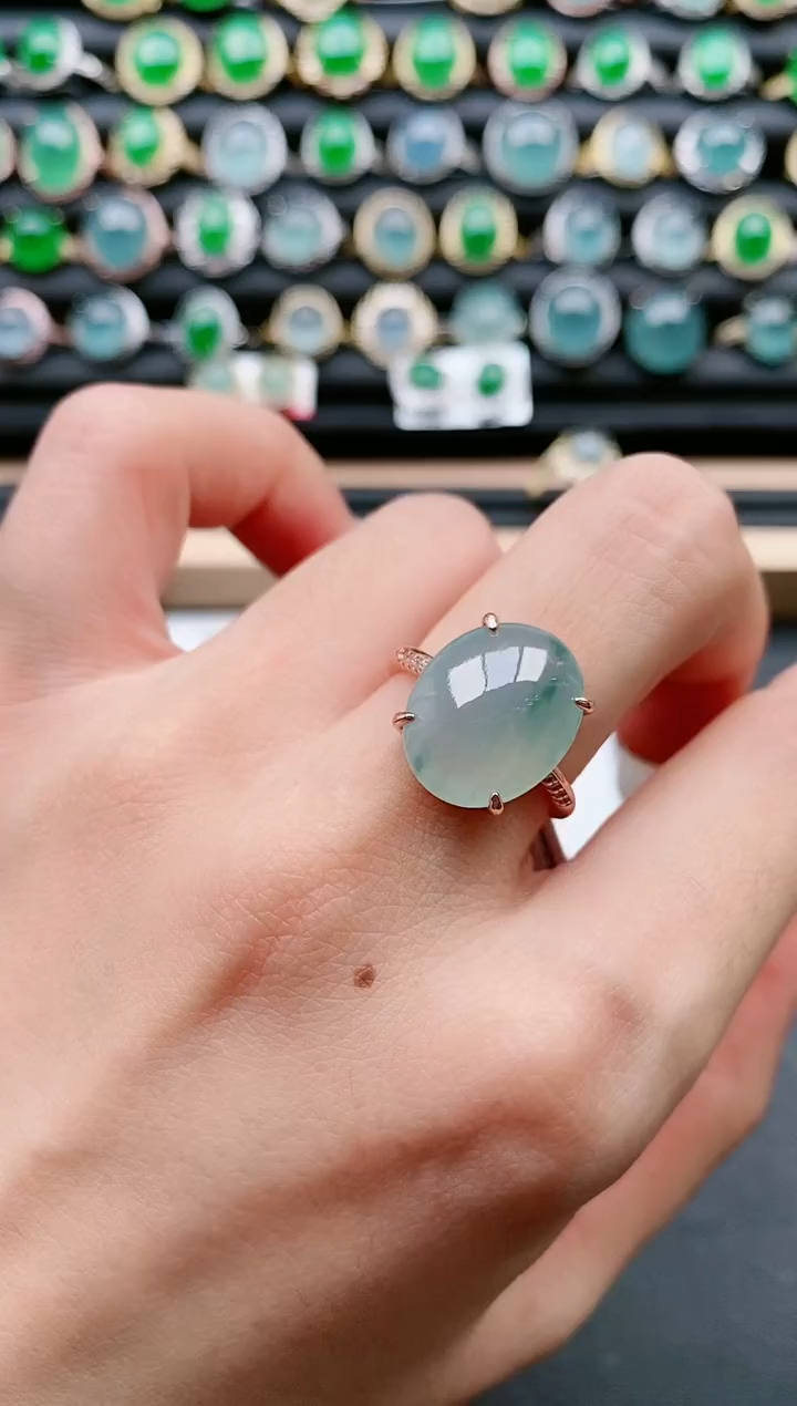 【闪购商品】翡翠戒指银S925镶嵌11111