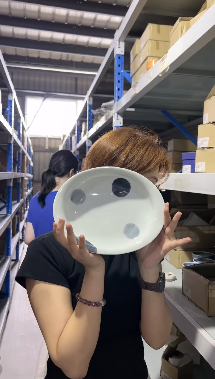 瓷片(C)しゃぼん マルチプレートL 灰