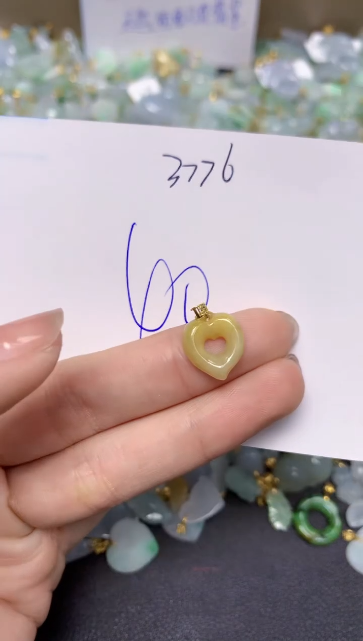 【闪购商品】翡翠颈饰18K金镶嵌 天然翡翠A货