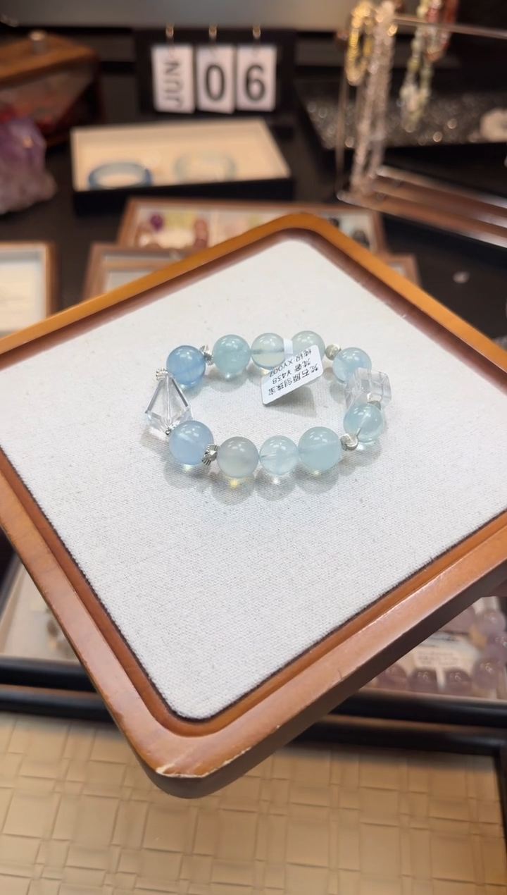 烟晶手链银S925镶嵌梦****️天然水晶 多样性发货其一