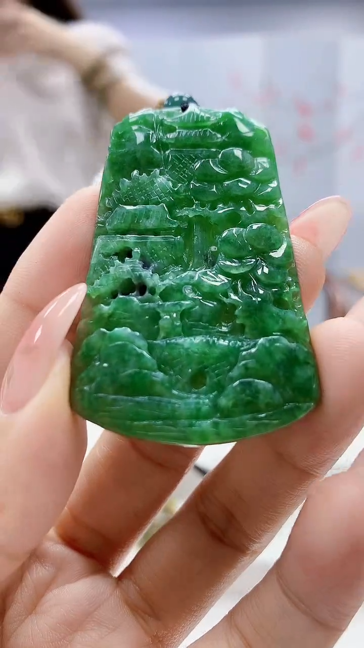 未镶嵌定制翡翠4829ty-毛货挂件145