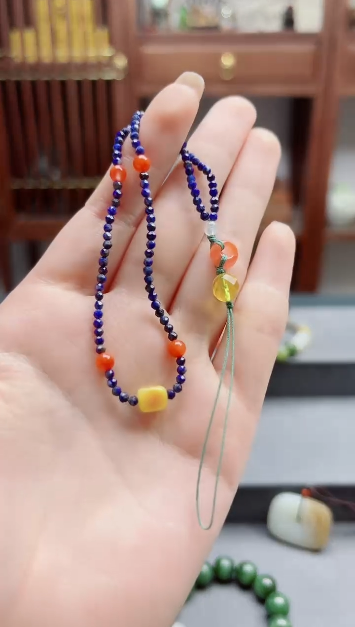 青金石未镶嵌挂饰青金石挂饰DN