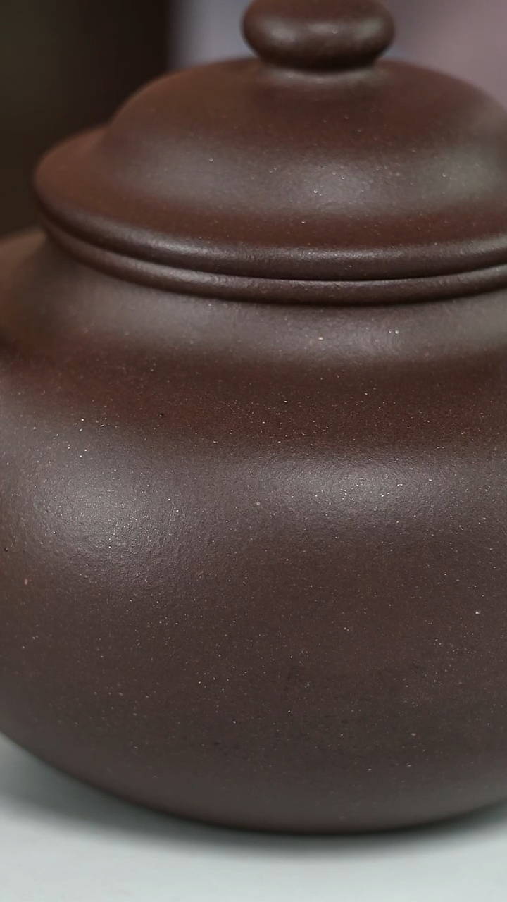 茶壶紫砂六**洱底槽青270毫升微瑕