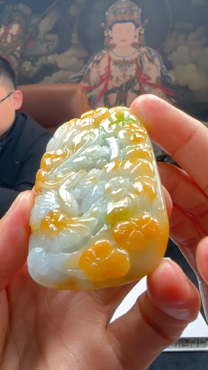 【闪购商品】定制翡翠未镶嵌L-@@QJXC113155