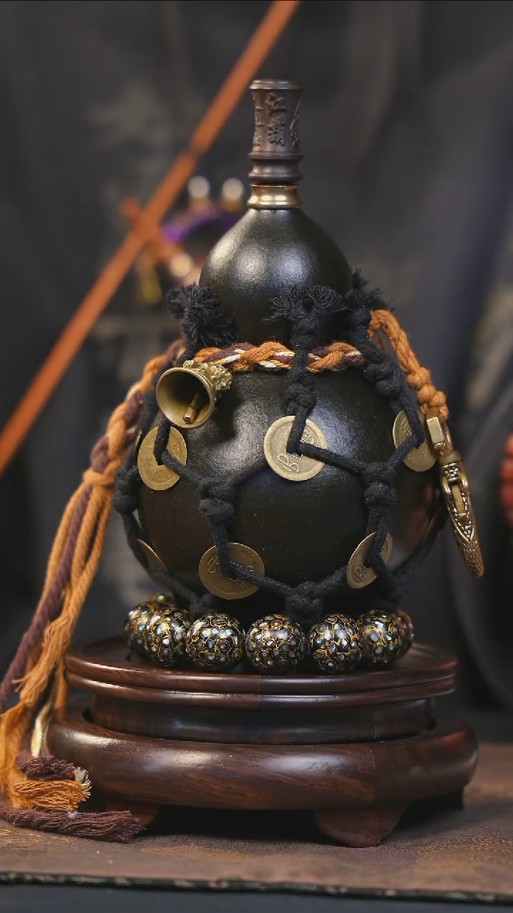 【闪购商品】YT280大漆酒葫芦不包手串及旋转底座