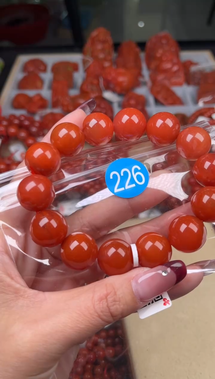 【闪购商品】南红玛瑙珠宝奇石未镶嵌226-16+