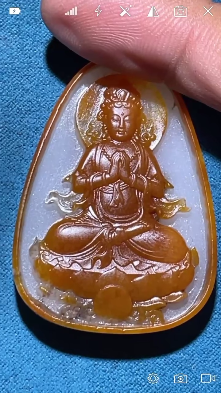 【闪购商品】和田玉XY未镶嵌观音吊坠 唐老师作品