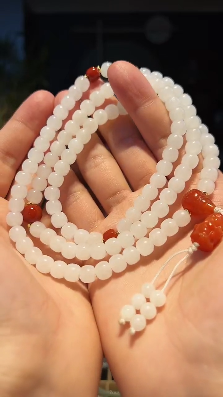 【闪购商品】和田玉手链未镶嵌8+108多圈-黑