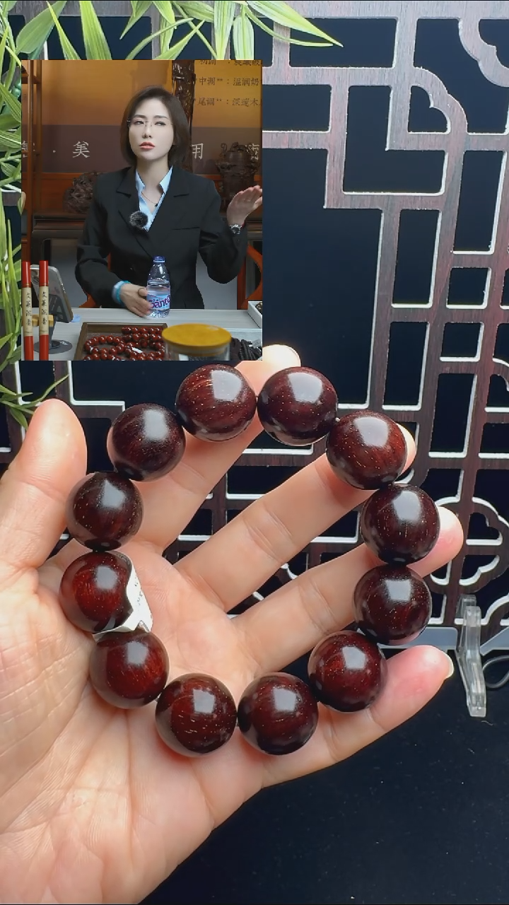 手串/手链小叶紫檀小叶紫檀满星圆珠20mm单圈手串A475