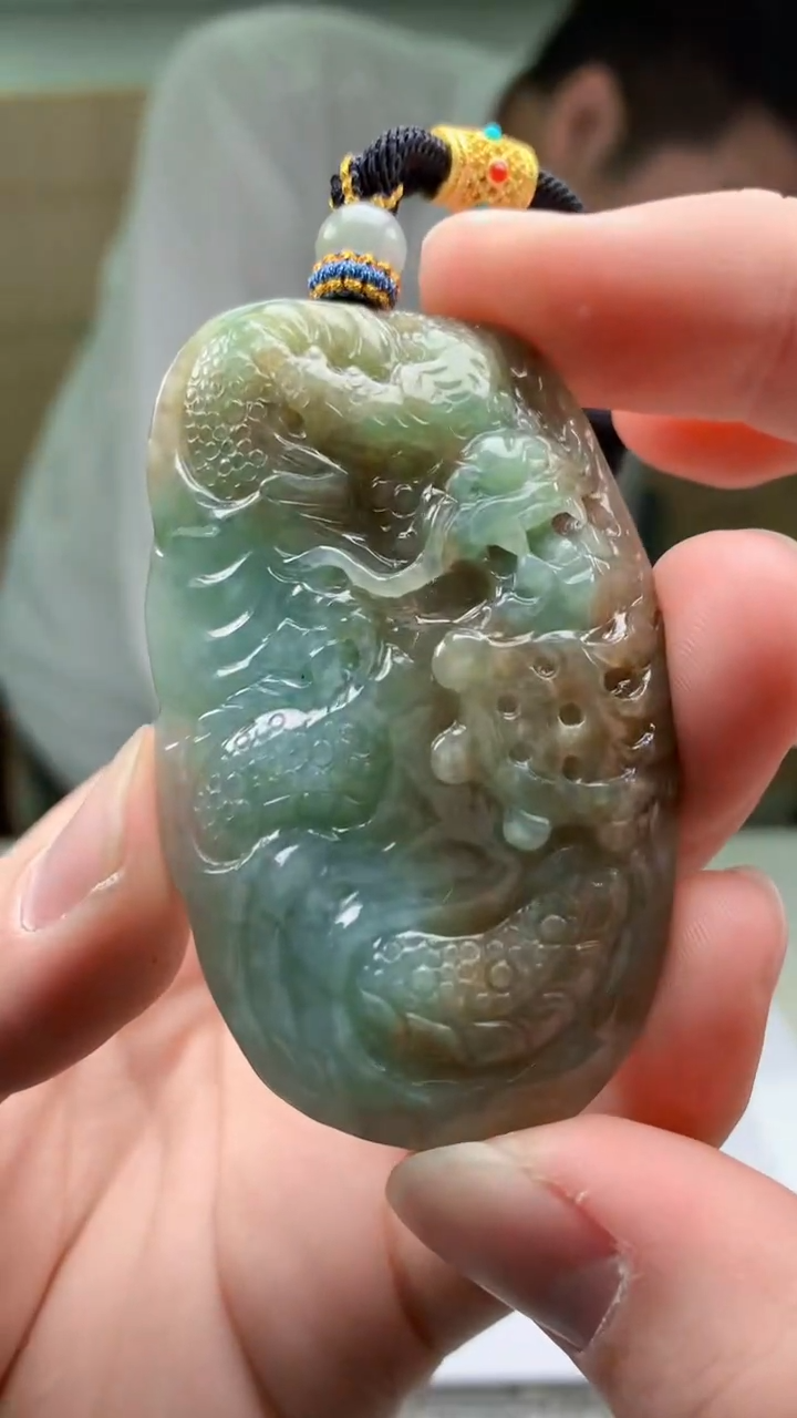 【闪购商品】定制翡翠未镶嵌5028bb-毛货挂件70