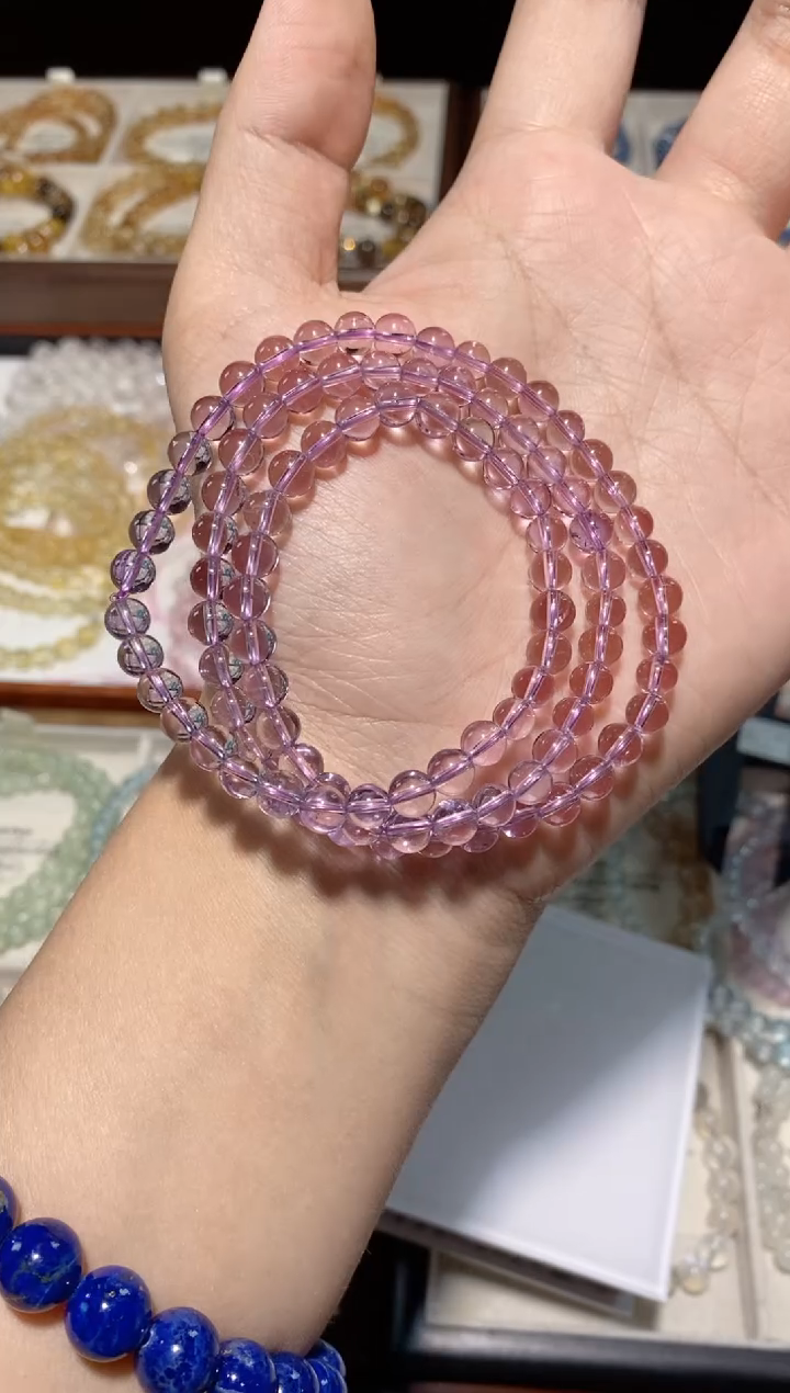水晶手串未镶嵌不***鞋玻利维亚紫水晶